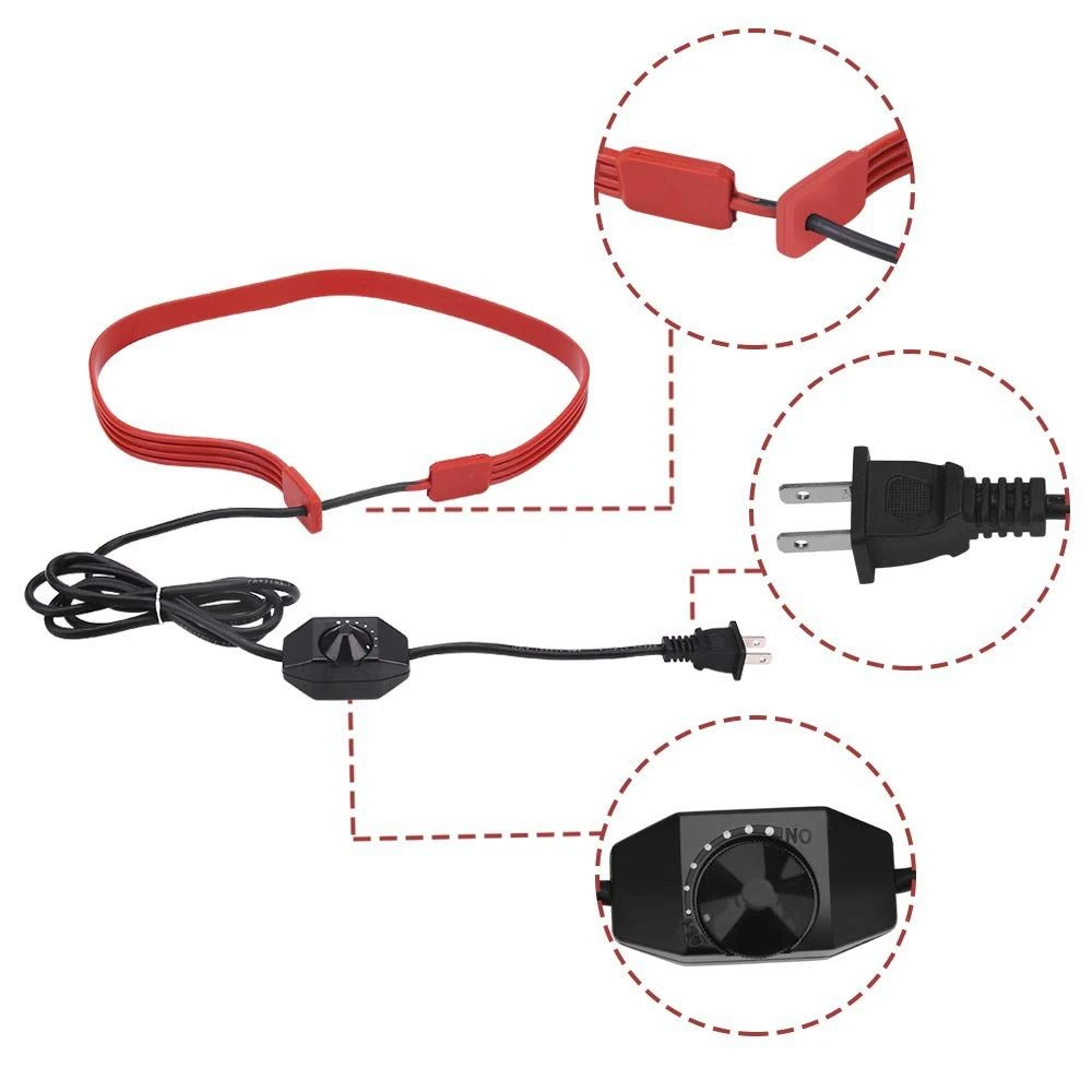 Fermentation Carboy Heater With Thermostat - Kombucha Heating Kit - Home Brew...